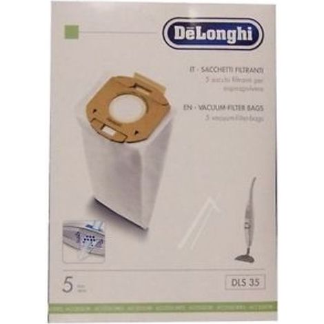 5pz. SACCHETTO ORIGiNALE (DLS) 5519210141 DE LONGHI DLS35 XLF XLC6050N Colombina
