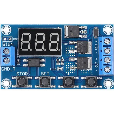 Dual MOS LED Digital Time Delay Relay Trigger Cycle Timer Delay Switch Circuit Board Timing Control Relay Module (1/5)