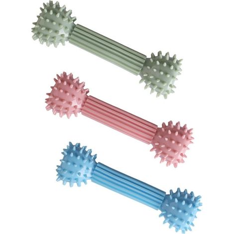 Lot à mâcher pour chiot 3 pièces, jouet dentaire en nylon, anneau de dentition pour petit chien, soulage les gencives, adapté aux chiots de toutes tailles, résistant et durable. (1/4)
