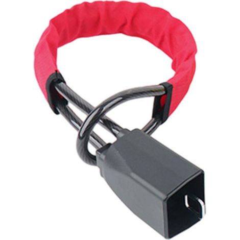 Antivol de volant universel pour voiture - Dispositif antivol robuste avec verrouillage de ceinture de sécurité pour tous types de voitures, autos et SUV - SecurityRed (1/5)