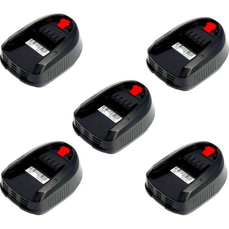 5X Replace Bosch Battery 14,4V 1500mAh for Bosch 14.4V PSR PSB 14.4 LI-2 PML 18 LI Series AL2215CV AL2204CV 2607336194 (1/5)