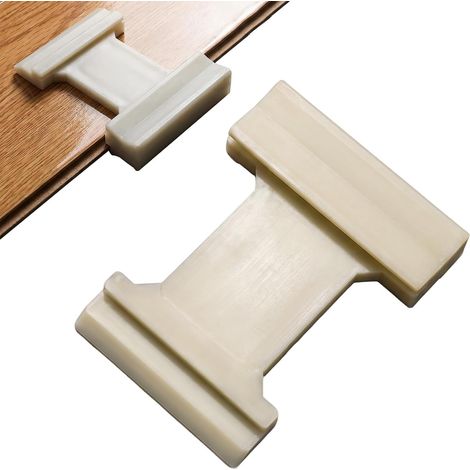 Bloc de Frappe, Nylon Cale Parquet, Tire Lame Parquet 4 en 1 Plancher Bloc de Taraudage avec 4 Bords Différents Nclinée, Fentes U, V et L pour Sol Outils Sols Stratifiés (1/5)