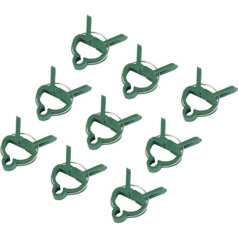 Lntyq 20 Gartenclips für Tomaten, Rosen, Gurken und andere Kletterpflanzen – stabile Clips zur Befestigung von Kletterpflanzen (1/5)