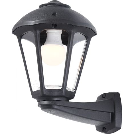 Wandlampe giampy 1xe27 ip55 l.21xb.27xh.31,5cm schwarzes Harz