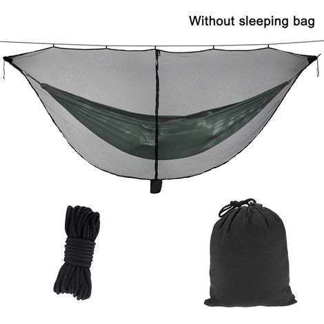 Moustiquaire Pour Hammock - Filet Polyester 360° - Fermeture Éclair Bidirectionnelle - Compatible Avec La Plupart Des Hammocks - 1 Pièce (1/5)