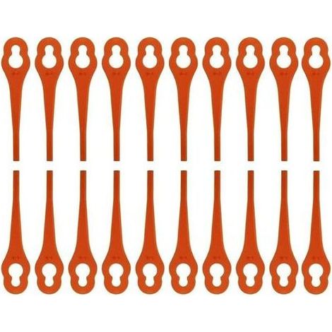 pair Lot de 100 lames de rechange pour coupe-bordures Fuxtec FX-E1RT20, lames en plastique pour coupe-bordures sans fil Fuxtec (1/5)