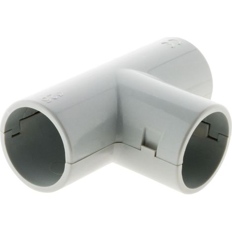 Té Conduit ø 25mm Gris Raccordement 3 Voies Conduits électriques - Hbf