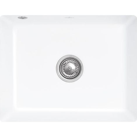 Subway 60 SU, Lavabos bajo encimera, 545 x 440 mm, Instalación debajo de una encimera de piedra natural o reconstituida, Lavabo bajo encimera Blanco brillante