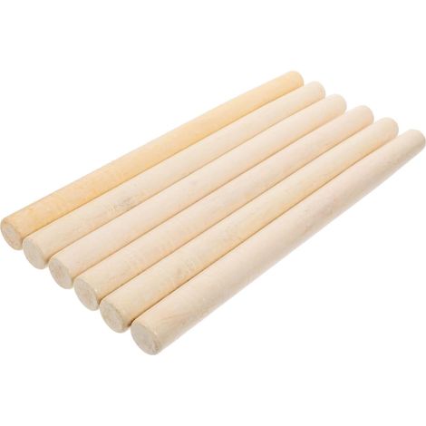 6 pièces Manches Bois pour Outils de Jardin Lot de Poignées Robustes pour Marteau Houe Pelle et Petite Hache Remplacement et Facile à Installer (1/5)