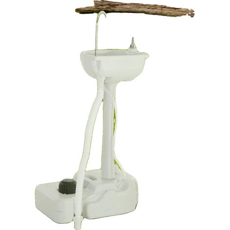 Évier Portable, Réservoir d'Eau de 17L, Dimensions 34,5 x 16 x 34 pouces, Matériau Durable, Compatible Extérieur, Léger 30 lbs (1/5)