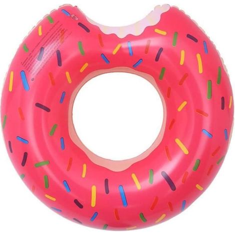 Bouée gonflable en forme de donut pour piscines et jouets. (1/4)