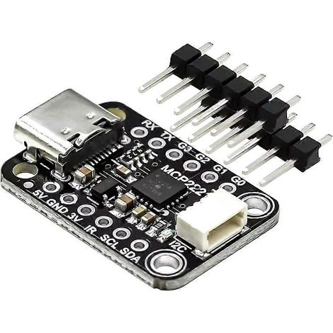 4471 Herramientas de desarrollo de interfaz MCP2221A Adaptador USB a GPIO Módulo convertidor serie UART I2C SPI (1/5)