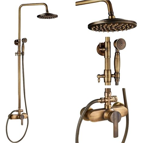 Système de douche, double poignée, hauteur réglable, D (1/2)