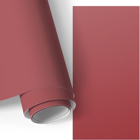 Klebefolie für Möbel - Möbelfolie - Selbstklebefolie - Küche folieren - Schrank folieren - Tischfolie - Burgunderrot 50x100 cm
