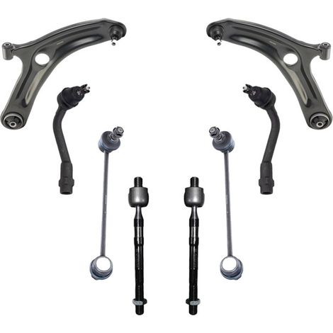 KIT BRACCIO OSCILLANTE 8 PEZZI COMPATIBILE CON HYUNDAI i20 I (PB, PBT) 1.6 CRDi 09.2008 / Kit Sospensione Completo OE/OEM / Bracci Oscillanti + Testine Sterzo / Sostituzione Diretta OEM
