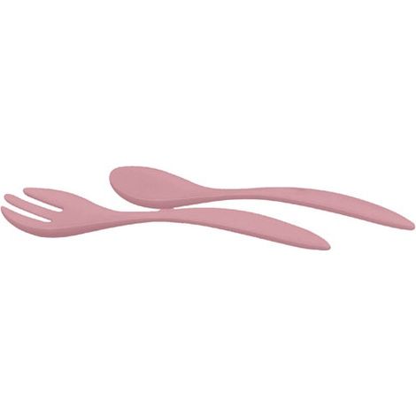 Couverts A Salade En Rpet Dusty Pink 30cm - Livwise Point Virgule