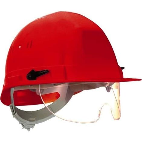 Casque chantier visioceanic en397 bleu rb 40 lunette incorporee