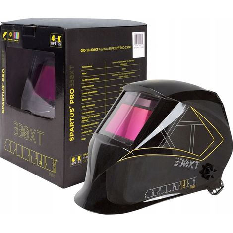 CASCO AUTOMÁTICO SPARTUS PRO 330XT CON MÁSCARA DE COLOR REAL QUE SE OSCURECE AUTOMÁTICAMENTE