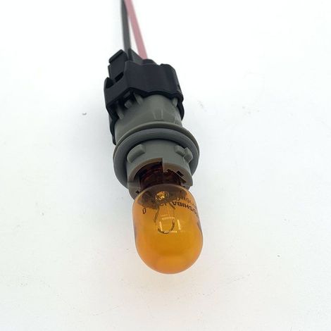 33304-SZW-003 Applicable aux douilles de feux de freinage, ampoules, clignotants et connecteur de feu arrière T16 pour Fit et Civic -- douille + connecteur + ampoule (jaune)
