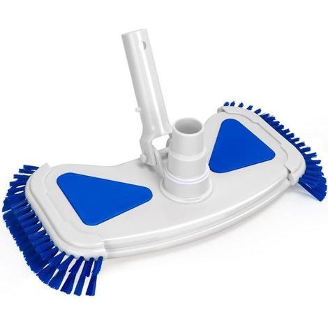 Aspirateur de sol de piscine avec brosses latérales, 32 cm
