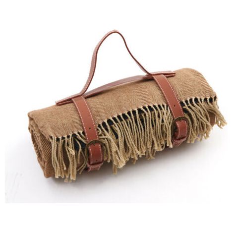 Couverture Tapis de Pique-Nique imperméable Pliable pour Camping Jardin, 150 x 200cm (Kaki)