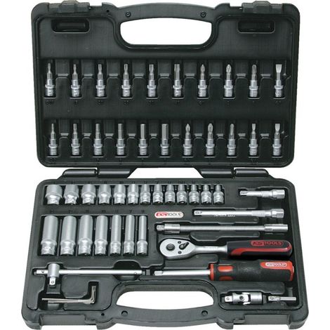 Caja de empalmes F6 1/4'' CROMOmata 53 unidades - KS Tools 911.0653