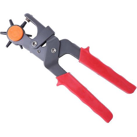 Poinçon à 6 tailles pour ceinture en cuir robuste - Outil à trous pour ceinture