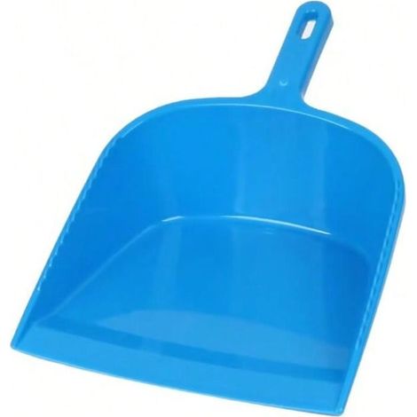 Pelle à poussière en plastique brillante et robuste, pour balayage intérieur et extérieur (Bleu) (1/3)