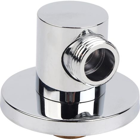 Raccord de flexible de douche, raccord mural en laiton et cuivre, accessoires de salle de bain, coude mural G1/2" (1/5)