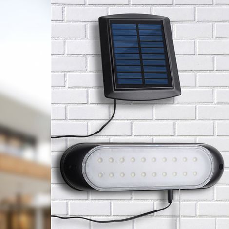 Luminaire murale extérieure étanche LED solaire avec câble de traction, pour villa jardin cour, éclairage paysager (1/5)