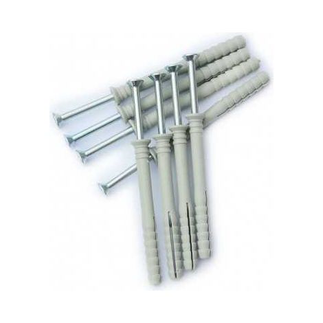 Sud Bois – Lot de 100 chevilles à frapper 8x80 mm – Pour fixation lambourdes bois traité sur béton – Tête fraisée – Charge maximale 40ml
