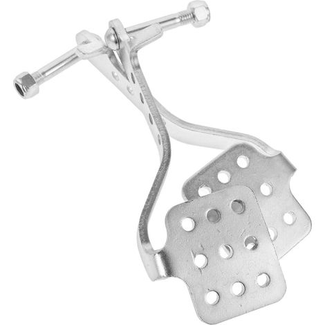 paire de pédales d'accélérateur de drift pour karting, compatibles avec les moteurs 212 cm3.-17.00X6.00X3.00CM-Silver (1/4)