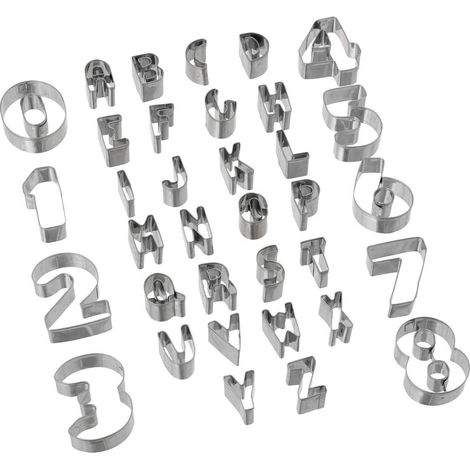 5five - pack de 30 cortapastas de letras y números
