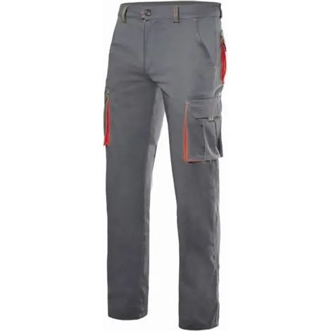 Pantaloni da lavoro Velilla stretch bicolor slim fit tasche multiple