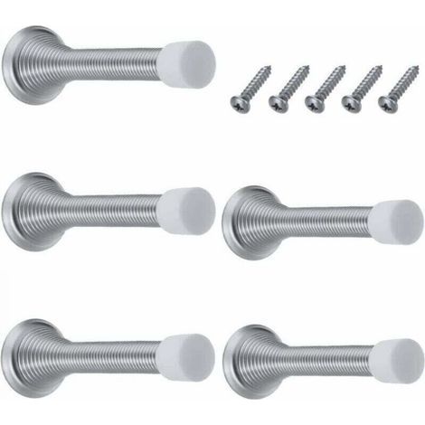 Lot de 6 ressorts bloc porte, butée de porte, arret de porte, butée de porte, butée de porte murale pour la protection des murs et des portes pour la maison, l'école (1/4)