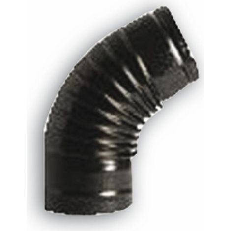 GOMITO 90° Ø12CM TUBO STUFA NERO OPACO