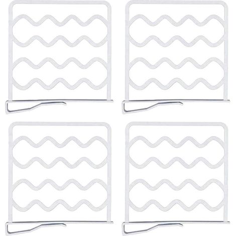 Separateur d'etagere - Separateur pour placard et armoire - PP 27,5 x 25,5 cm - Pour chambre salle de bain cuisine bureau - 4 pieces (1/5)