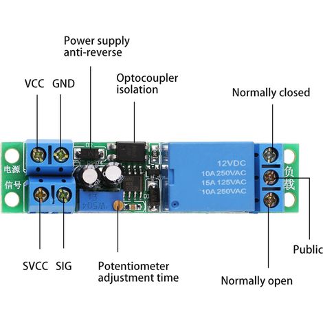 module de relais temporisé 12V (1/5)