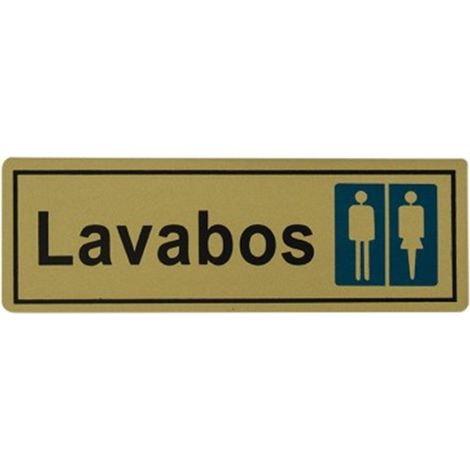 Placa 6x18 "Lavabos", GIBALTO