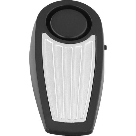 Butée de porte portable avec sirène puissante de 130 dB, cale de sécurité actionnée pour maison, voyage, dortoir, dispositif anti-intrusion 5-25 mm (noir) (1/5)