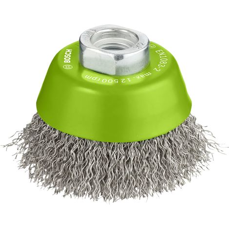 Bosch Brushing PRO Stainless Steel clean Cup Brush 65 x 0.3 mm Thread 2608622061