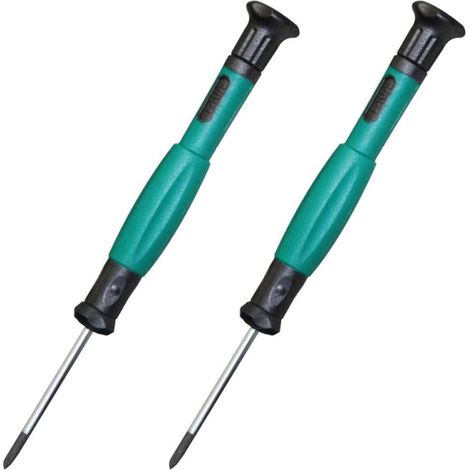 Set of 2 S2 precision micro screwdrivers, 1.2 mm x 45 mm, for repairing watches, jewelry, glasses, laptops, and phones. (1/5)