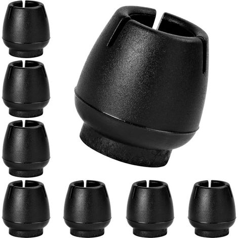 Pieds de table et de chaise en silicone de 12 à 16 mm avec fonction antidérapante, lot de 32