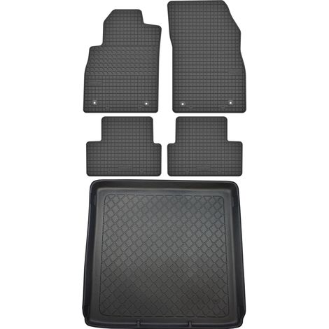 Opel Astra IV J Kombi de 09.2010 a 03.2016 SET - Alfombrillas de goma para coche + alfombrilla para maletero