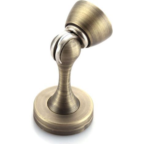 Lot de 1 butoirs de porte magnétiques en acier inoxydable avec fermeture douce pour porte murale robuste(Bronze) (1/4)