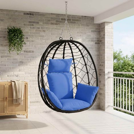 vidaXL Cuscino Adirondack PUTTEN 100% Poliestere Blu Reale (1/5)