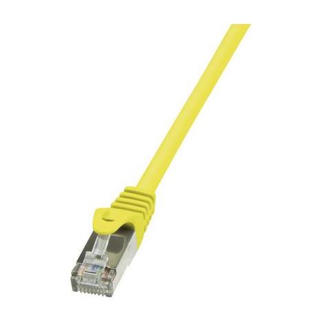 LogiLink CP1057S RJ45 Câble réseau, câble patch CAT 5e F/UTP 2.00 m jaune avec cliquet d'encastrement 1 pc(s) V964731 (1/2)