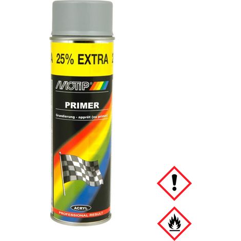 MOTIP Graue Acrylgrundierung, schnelltrocknendes Spray, 500 ml