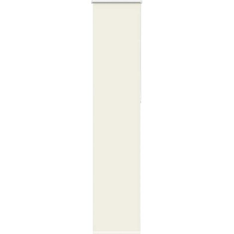 Verdunkelungsrollo Cremeweiß 50x230cm Stoffbreite 45,7 cm