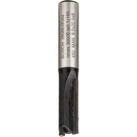 BOSCH FRESA RECTA, 8 MM, D1 9 MM, L 19,6 MM, G 51 MM MILÍMETROS 14 MILÍMETROS